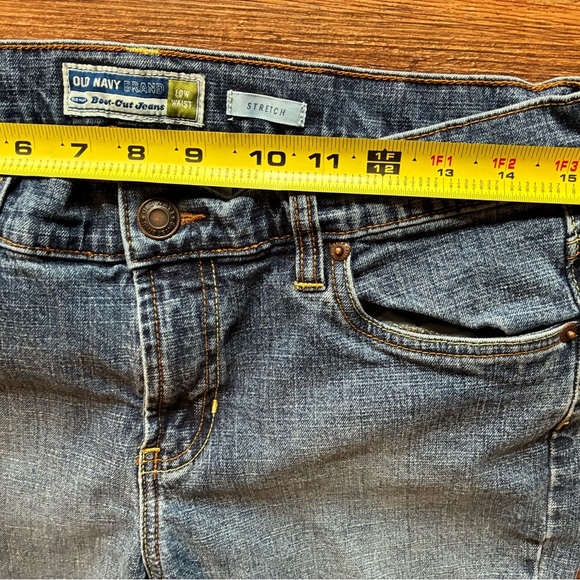 Y2K Old Navy Boot Cut Low Rise Jeans Size 10 Regular Stretch Medium Wash 2005 - Picture 3 of 13